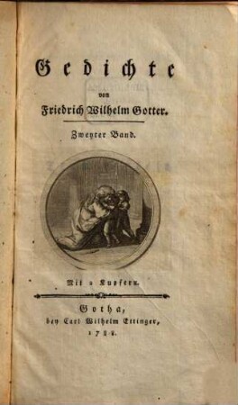 Gedichte, Zweyter Band