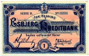 Geldschein, 1 Krone, 1894 - 1898?