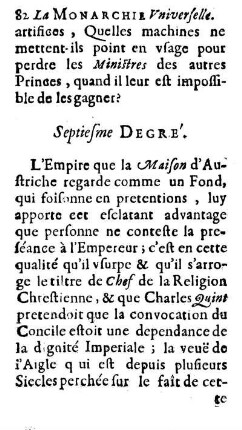 Septiesme Degré.
