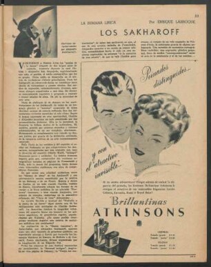 La semana lírica : Los Sakharoff
