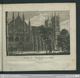 Ansicht der Westminster-Abtey zu London