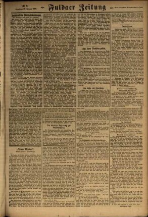 Zweite Ausgabe vom Samstag, den 13. Januar 1923.