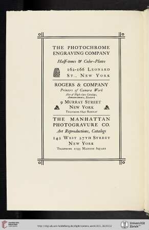 Rogers & Company [Printers of Camera Work]