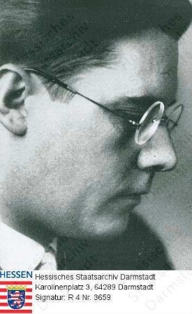 Böhm, Karl, Prof. Dr. phil. (1894-1982) / Porträt, Kopfbild im rechten Profil