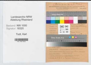 Entnazifizierung Karl Todt, geb. 10.06.1905 (Referendar)
