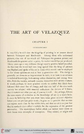 The art of Velazquez