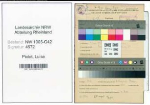 Entnazifizierung Luise Piolot , geb. 04.06.1905 ()