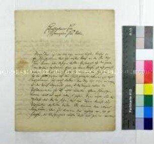 Eigenhändiges Schreiben des Heinrich Luden an den königlichen Bibliothekar de Liagno in Berlin, Jena, 1. Januar 1818