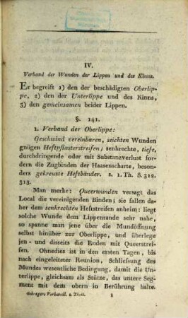 Handbuch der chirurgischen Verbandlehre. 2,1. Mit 1 Kupfer