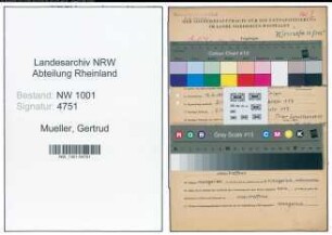 Entnazifizierung Gertrud Mueller, geb. 12.06.1909 (Studienassessorin)