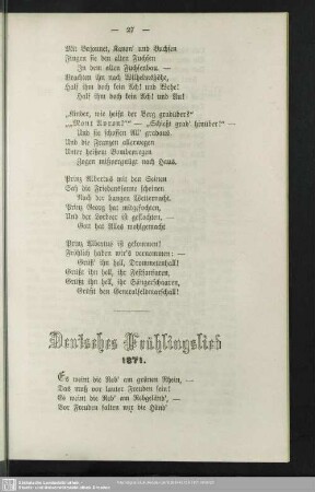 Deutsches Frühlingslied