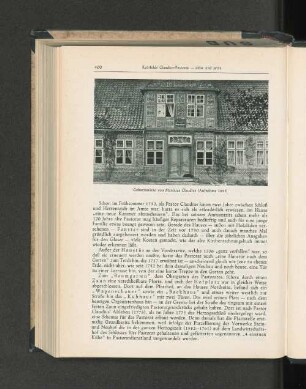 Geburtsstätte von Matthias Claudius