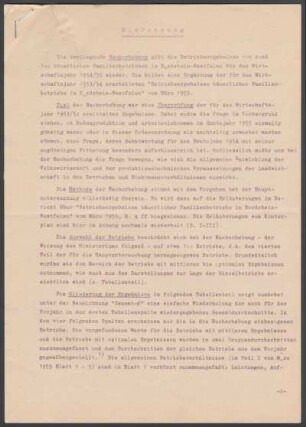 Betriebsergebnisse von 100 bäuerlichen Betrieben in NRW 1954/55