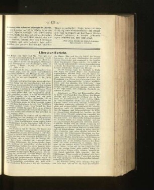 Literatur-Bericht und Koloniale Literatur III