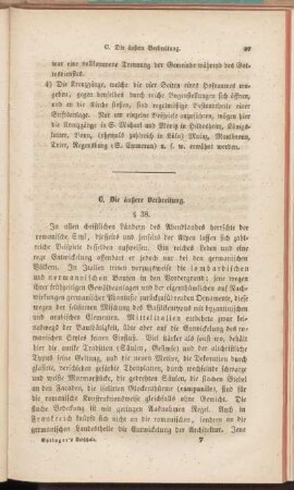 C. Die äußere Verbreitung.