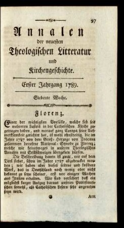 Siebente Woche
