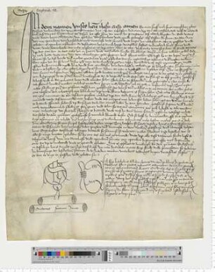 Testament des Verdener Laien Hans Duvel. Notar Ludolphus Slichte.