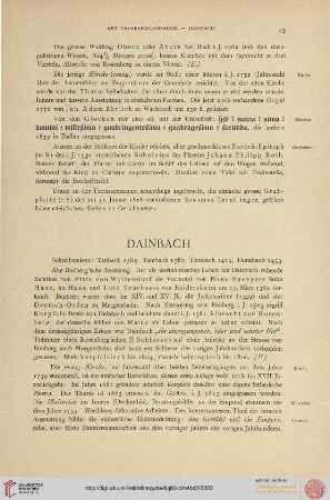 Dainbach, Distelhausen, Dittigheim, Dittwar