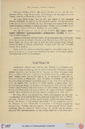 Dainbach, Distelhausen, Dittigheim, Dittwar