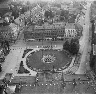 Postplatz in Görlitz : Blickrichtung Südwesten