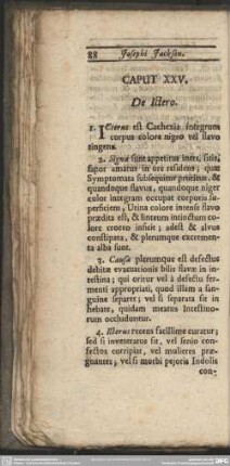 Caput XXV. De Ictero