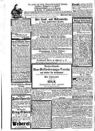 Berliner Gerichts-Zeitung : Tageszeitung für Politik, Rechtspflege, Handel, Industrie, Kunst, Litteratur. 20. 1872