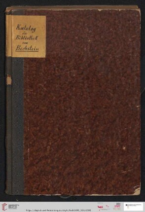 Nr. 103: Lagerverzeichnis: Deutsche Sprache und Litteratur : Kulturgeschichte, Volks- und Altertumskunde enthaltend die Bibliothek des † Professor Dr. R. Bechstein