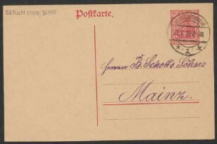 Brief an B. Schott's Söhne : 21.07.1919