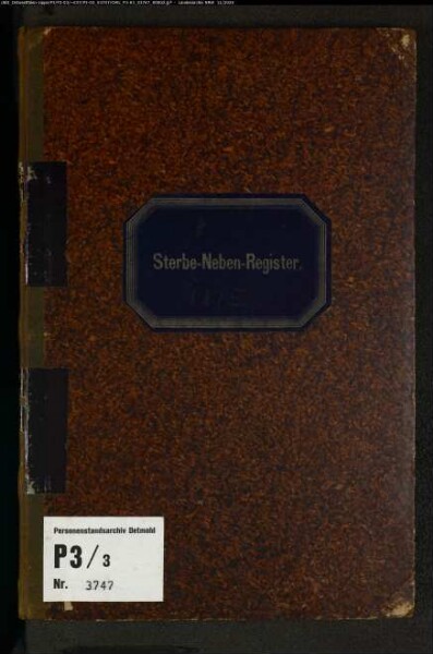 Sterberegister Standesamt Salzkotten