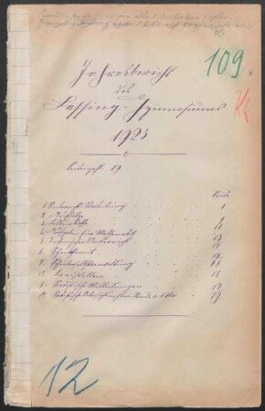 1923/24: Jahresbericht ... - 1923/24