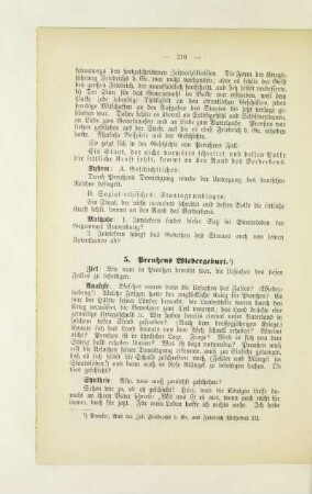 5. Preußens Wiedergeburt