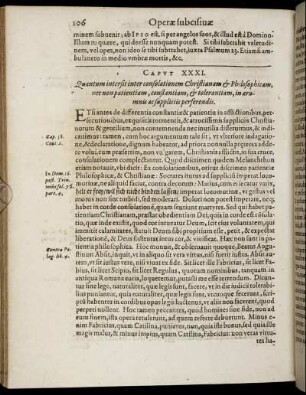 Caput XXXI. Quantum intersit inter consolationem Christianam [...] - Caput XL. Additamentum prioris capitis. [...]