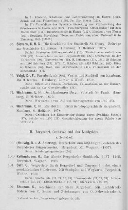 H. Bergedorf, Cuxhaven und das Landgebiet.