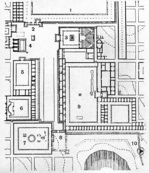 Milet, Stadtplan (Ausschnitt)