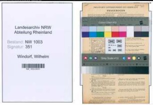 Entnazifizierung Wilhelm Windorf , geb. 13.12.1896 (Baecker)