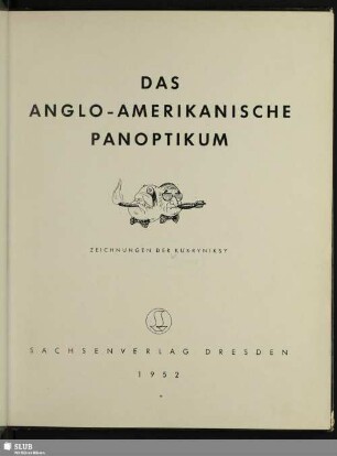 Das anglo-amerikanische Panoptikum : Zeichnungen