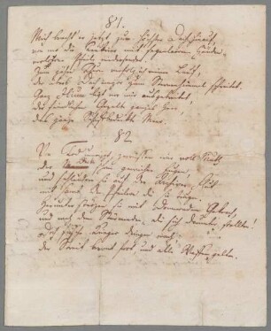 Friedrich Schiller (1759 - 1805) Autographen: Briefe von Friedrich Schiller an verschiedene Adressaten - BSB Autogr.Cim. Schiller, Friedrich von, 5. Friedrich Schiller (1759 - 1805) Autographen: Manuskript von Friedrich Schiller, Übersetzung der Aeneis, 81. Strophe - BSB Autogr.Cim. Schiller, Friedrich von.5