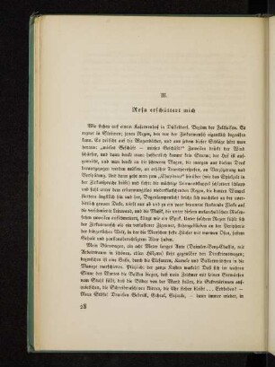 III. Rosa erschüttert mich