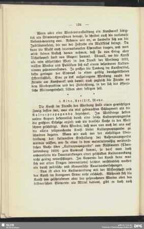 5. Kino, Artistik, Mode