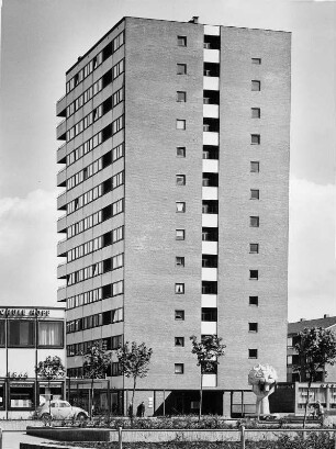 Ein Hochhaus in der Hamburger Innenstadt