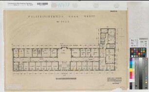 Hamm, Polizeidirektion, 2. Obergeschoss, Grundriss