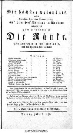 Die Ränke