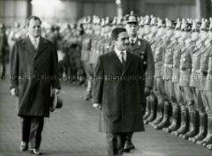 Willy Brandt empfängt König Hussein von Jordanien