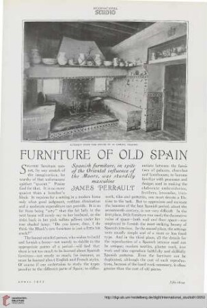 81.1925 = Nr. 335: Furniture of old Spain