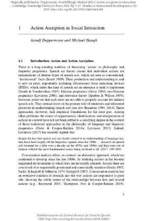 Action ascription in social interaction