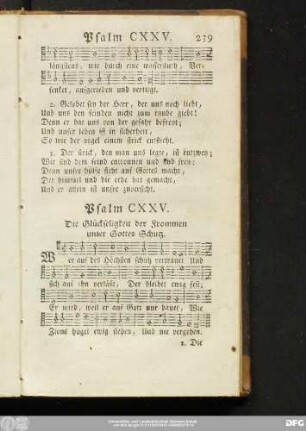 Psalm CXXV. Die Glückseligkeit der Frommen unter Gottes Schutz.
