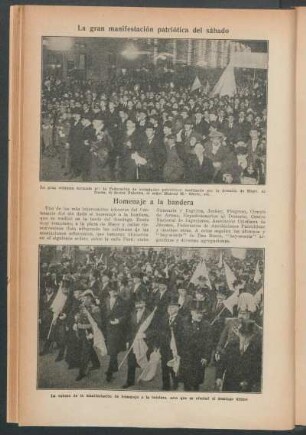 La gran manifestación patriótica del sábado
