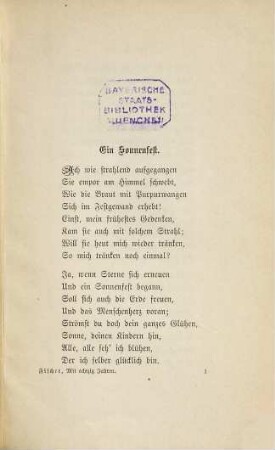 Mit achtzig Jahren : Lieder und Epigramme