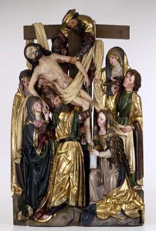 Passionsrelief mit der Kreuzabnahme Christi
