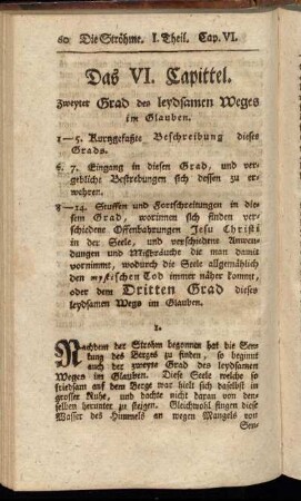Das VI. Capittel.